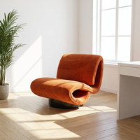 Fauteuil de salon moderne et élégant capitonné pour la maison, le bureau et l'appartement, marque Disen
