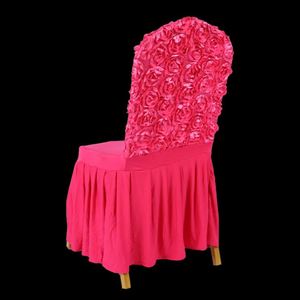 Nouveaux housses de chaise extensibles personnalisées 2023 en polyester, housses de chaise à jupe lavables multicolores pour mariages et événements de banquet - Product Image 5