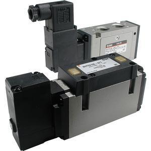 Válvula Solenoide Piloto de 5 Vías SMC VFS3220-5DZB-03 DC 24V 1/4 Pulgada para Control de Gas - Product Image 1
