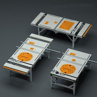 Banc de travail multifonctionnel pour le travail du bois, table de scie portative pliable et réglable en hauteur, table de scie pour la décoration, banc de travail pliable pour le bricolage