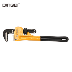 DingQi PVC Handle <strong>wholesale</strong> drop forged heavy duty <strong>adjustable</strong> pipe <strong>wrench</strong> with oem customized dingqi steel eco friendly