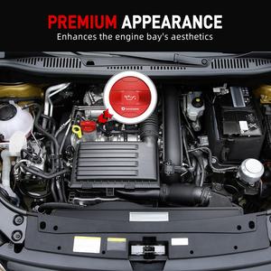 BEVINSEE pour <span class=keywords><strong>Audi</strong></span> Bouchon de réservoir d'essence amélioré A1 A3 <span class=keywords><strong>RS3</strong></span> Q2 pour <span class=keywords><strong>Audi</strong></span> EA211 Kit de remplacement du bouchon de remplissage d'huile moteur - Product Image 5