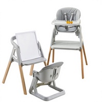 Chaise haute évolutive tout-en-un avec tableau à dessin pour bébé, nourrisson et enfants plus âgés