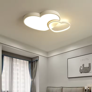 Style nordique moderne Simple créatif en forme de coeur LED veilleuse prise plafonnier pour bébé enfants chambre et chevet - Product Image 2