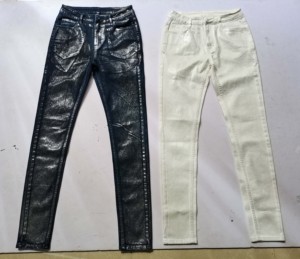 Jeans <span class=keywords><strong>Slim</strong></span> Fit Personalizzati con Basso MOQ, <span class=keywords><strong>Pantaloni</strong></span> in Denim Cerato a Gamba Svasata, <span class=keywords><strong>Pantaloni</strong></span> <span class=keywords><strong>Cargo</strong></span> in Denim per Uomo - Product Image 3