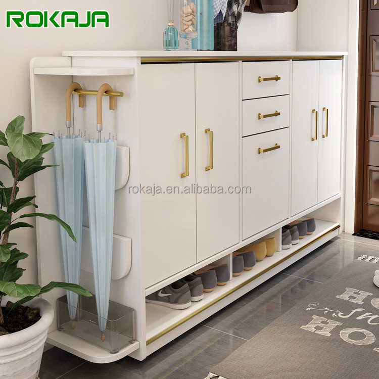 Многофункциональный шкаф для обуви для дома, вместительные ящики для хранения входной двери, стеллажи для обуви, шкаф для обуви с табуретом и зонтиком