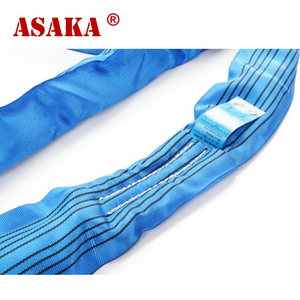 Estándar europeo 8Ton 1 metro Materiales de poliéster de alta tenacidad <span class=keywords><strong>Eslinga</strong></span> de elevación redonda <span class=keywords><strong>azul</strong></span> para Filipinas - Product Image 5