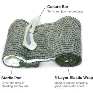 Pansement tactique de premiers secours pour traumatisme, pansement hémostatique israélien, bandage de compression d'urgence, 6 pouces - Product Image 3