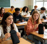 Pochette magnétique personnalisée pour téléphone portable, sac banane pour smartphone pour lycéens / scènes religieuses