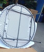 Table ronde pliante portable d'extérieur pour pique-nique, idéale pour banquets, restaurants, salles à manger et événements (vente en gros)