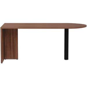 Bureau Alera Valencia Series D-Top en noyer moderne, 71'' x 29,5'' x 29,5'', mobilier de bureau pour immeuble de bureaux ou chambre à coucher - Product Image 2