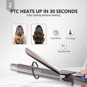 Großhandel Professional <span class=keywords><strong>Salon</strong></span> Haar Locken wickler Private Label Keramik Big Waver Barrel Haar Styling Lockens tab - Product Image 3