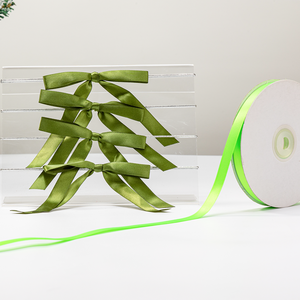 Noeuds en satin de haute qualité, vert premium, avec élastique, grande taille, noeuds artisanaux pour emballage cadeau, décoration de mariage, arbre de Noël - Product Image 5