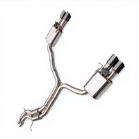 Convient pour Audi A5 3.2 2007-2012, tuyau d'échappement en acier inoxydable haute performance avec silencieux à valve, système d'échappement cat-back