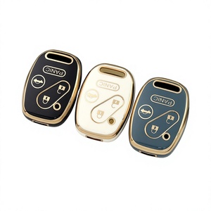 Funda Protectora para Llaves de Coche con 2/3/4 Botones para <span class=keywords><strong>Honda</strong></span> Accord Civic CRV CR-V Pilot Insight Ridgeline, Carcasa de TPU para Llaves - Product Image 1