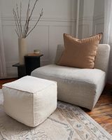 Pouf carré antidérapant, repose-pieds ottoman, fauteuil pouf, coussin de compression sous vide pour appartement ou hôtel