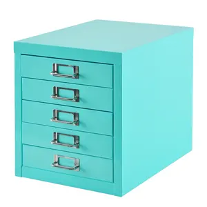small volume metal Modern Eco friendly Storage five Drawers Natural filing office storage cabinet with aluminum handle