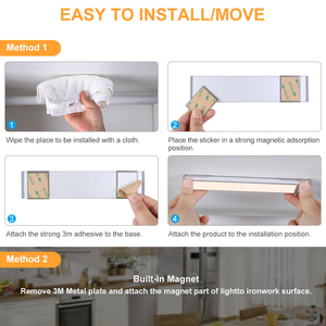 Egh Moderne 3W Type-C Opladen <span class=keywords><strong>Led</strong></span> Strip Kast Licht Bewegingssensor 800Mah Trap Licht Afstandsbediening Voor Kast Toepassing - Product Image 4
