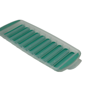 Molde de silicona cuadrado reutilizable de 6 capacidades para cubitos de hielo, modelo manual HS-BG-003, apto para microondas, personalizado por OEM, venta al por mayor - Product Image 1