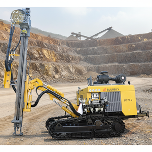 מקדחת סלעים מסוג BL715 של Blurbly, מונעת בדיזל, זחלית, עם מנגנון סיבובי הידראולי, לקידוח בורות באמצעות פטיש פיצוץ. - Product Image 1