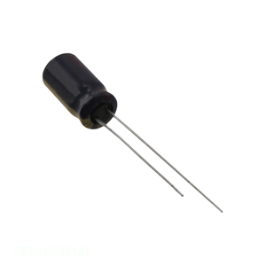 ตัวแทนจำหน่ายอย่างเป็นทางการ คาปาซิเตอร์อะลูมิเนียม 120UF 20% 25V แบบขาเสียบผ่านรู (Through Hole) รุ่น EEU-FC1E121 - Product Image 1