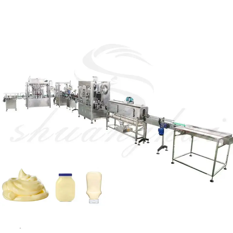 Automatic Production Line Chocolate Peanut Butter Mayonnaise Jam Tomato Ketchup Sauce Honey Filling Machine