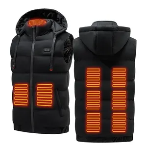 Gilet riscaldante alla moda per uomo abito Casual formale gilet Slim Pasily gilet quantità lino inverno cotone