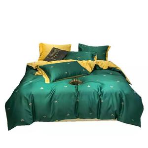 Parure de lit en tissu coton, ensemble de literie avec motifs personnalisés, housse de <span class=keywords><strong>couette</strong></span>, vente en gros, prix d'usine, 100% coton - Product Image 1