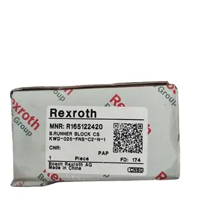 원래 Rexroth 선형 가이드 레일 러너 블록 R165122320