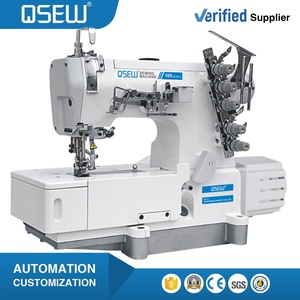 QS-500-04DB Energy Saving Flat <b>Bed</b> <b>4</b> Needle <b>6</b> Thread Decoration Cover Stitch High Speed Interlock Industrial Sewing Machine - Product Image 1