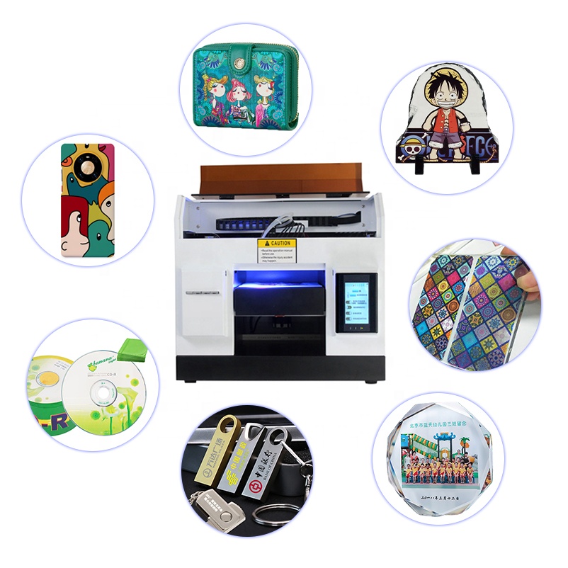 high quality all in one metal R1390 l1800 head cardboard wood bottle flatbed automatic a3 uv printer