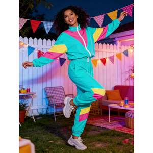 Jogging cargo réversible pour femme, style années 80, taille mi-haute, avec poches, en tissu éponge respirant, style décontracté - Product Image 6