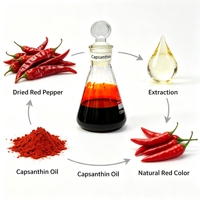 Oleorésine de paprika naturelle de qualité alimentaire, couleur rouge pour colorant alimentaire, fournie directement par l'usine