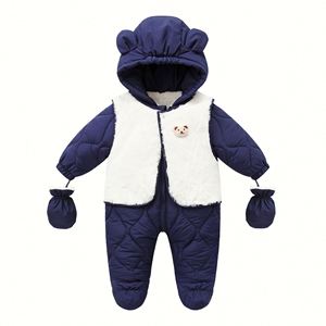 OEM/ODM Organic Cotton Infant & <b>Toddler</b> Winter Jumpsuit Newborn Baby <b>Snowsuit</b> & Rompers for Kids - Product Image 1