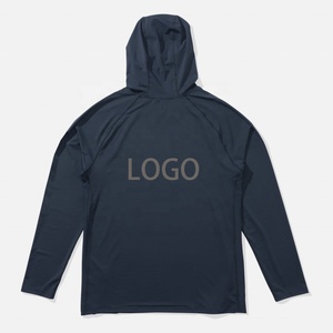 Hoodie de pêche personnalisé avec logo imprimé intégral, manches longues, en polyester, avec masque intégré - Product Image 2