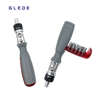 Jeu de tournevis à cliquet domestique professionnel 10-en-1 S2 Bits outil en acier polyvalent ordinateur de bricolage boîte personnalisable OEM