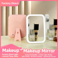 Espejo de Maquillaje LED con 3 Luces de Color, Brillo Ajustable, Altavoz con Música, Espejo de Baño para Montar en la Pared