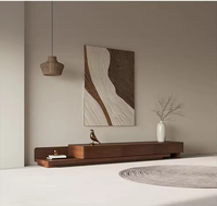 Table basse console TV 2025 tout-en-un, unité murale mince pour les maisons compactes modernes, style minimaliste et rangement intelligent