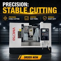 Centro de Mecanizado CNC Vertical VMC750 Personalizable - Alta Precisión y Fácil Operación para Fabricación de Moldes, Piezas de Automóviles y Procesamiento Aeroespacial