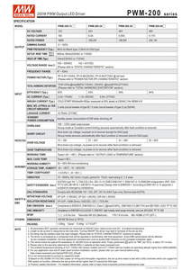 MEAN WELL-Controlador <span class=keywords><strong>LED</strong></span> de 24V, <span class=keywords><strong>200W</strong></span>, Voltaje Constante, Salida PWM para Iluminación Exterior, IP67, Atenuación de Botón y DALI-2, W, 1 Unidad - Product Image 4