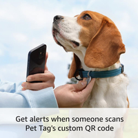 Código QR personalizado Etiqueta para mascotas Etiqueta de identificación de perro editable en blanco Llavero programable Etiqueta de seguimiento de mascotas
