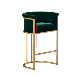 <span class=keywords><strong>Tabouret</strong></span> <span class=keywords><strong>de</strong></span> <span class=keywords><strong>Bar</strong></span> Moderne en Métal Doré <span class=keywords><strong>Hauteur</strong></span> <span class=keywords><strong>65</strong></span>/75cm Chaise Haute pour Tables <span class=keywords><strong>de</strong></span> Club pour Hôtels Salle à Manger et Centres Commerciaux quantité minimale <span class=keywords><strong>de</strong></span> commande Bas - Product Image 4
