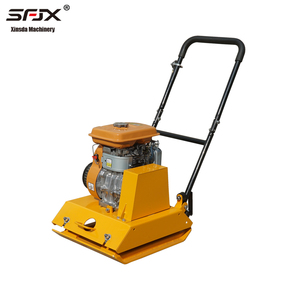 เครื่องบดอัดดินแบบสั่นสะเทือนสีเหลือง SFJX พร้อมเครื่องยนต์ Lifan สำหรับการบดอัดดินและถนน - Product Image 1