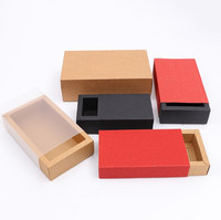 Boîte d'emballage en carton transparente pour thé, avec logo personnalisé, recyclable, artisanale, mini boîte en carton pour bonbons, bijoux, emballage de fête, boîte en papier