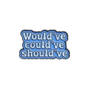 Broche en métal <span class=keywords><strong>anglais</strong></span> inspirante couleur claire collier épingle Badge accessoires créatifs «aurait pu être aurait dû avoir des souvenirs - Product Image 6