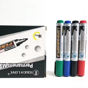 Marcadores Permanentes Ecológicos de Gran Capacidad para Escritura Fluida, 4 Colores Resistentes a la Decoloración, Recargables, para Educación Interactiva y Manualidades - Product Image 1