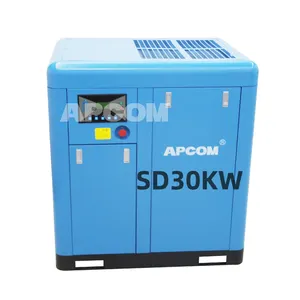 Apcom 116 PSI 30KW 40HP Aircompressors Compresor De Aire VFD Screw Compressor With Competitive Prices