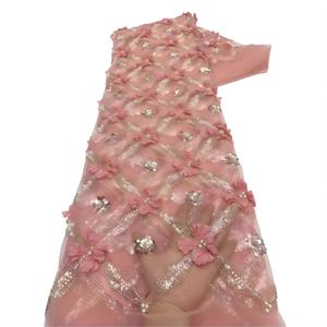 Vestido <span class=keywords><strong>de</strong></span> Noche Ecológico para Mujer, Diseño Sexy <span class=keywords><strong>de</strong></span> Alta Calidad con Lentejuelas <span class=keywords><strong>de</strong></span> Perlas, <span class=keywords><strong>Tul</strong></span> 3D y Encaje Bordado - Product Image 1