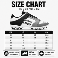 Chaussures de football personnalisées OEM, marque privée, chaussures de football FG pour hommes, logo personnalisé, fabricant pour terrain ferme
