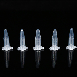 Yuan Yi Centrifuge <b>Tubes</b> 1.5ml Large Cap No Teeth Pointed Bottom Graduated Transparent <b>Plastic</b> For Lab Use - Product Image 1